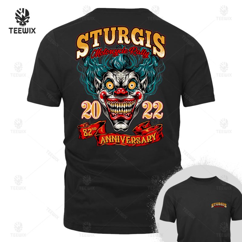 2022 Sturgis Motorcycle Rally Demented Clown T Shirt 71776000